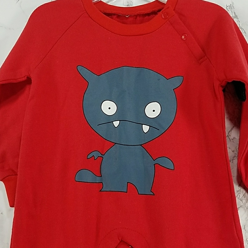 Red Monster Bodysuit. Kids - Picture 2 of 5