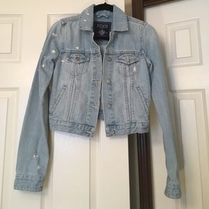 Victoria's Secret PINK distressed denim jacket