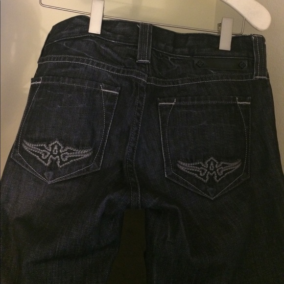 Affliction black jeans size 24 - Picture 2 of 6
