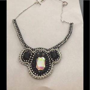 Handcrafted faux rhinestone necklace