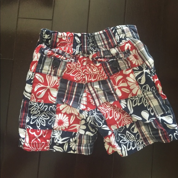 Red, White and blue multi patterned short. 18M - Picture 2 of 2
