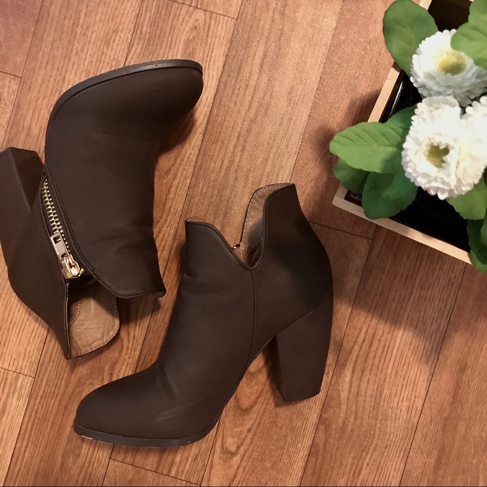 Burgundy Ankle Boots