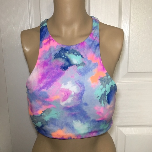 RARE & HTF VS BIKINI TOP L(A-C) WATERCOLOR PASTEL - Picture 3 of 7