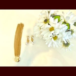Vintage Bracelet and Earring Set