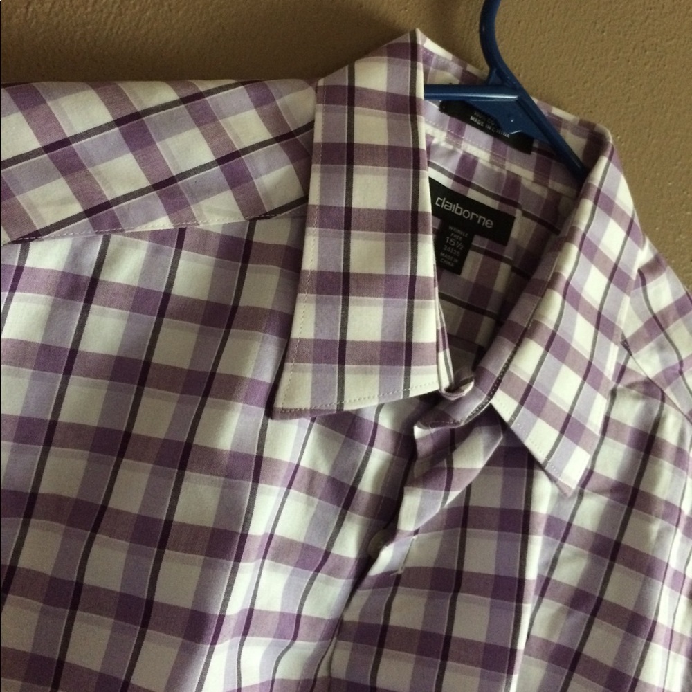 Plaid Claiborne dress shirt