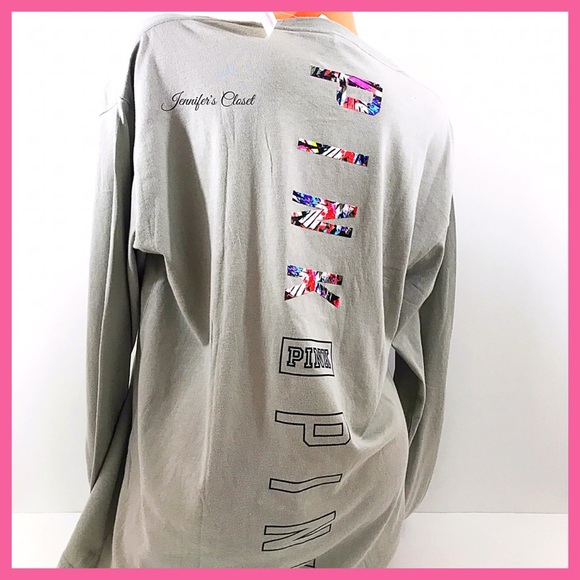•Victoria's Secret PINK• Logo pocket long sleeve - Picture 3 of 3