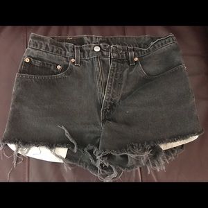 Black Levi shorts