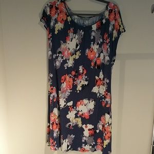 XL Daisy Fuentes Floral Shirt Dress