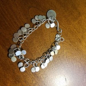 Sterling Silver Boho chic bracelet 7"