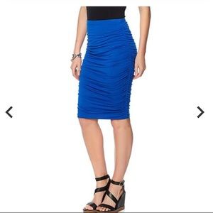 Vince Camuto Ruched Midi Skirt