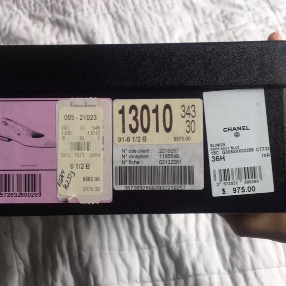 Authentic chanel slingback size 6.5 - Picture 3 of 3