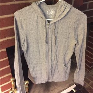 Zip up hooded jacket