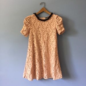baby pink lace dress