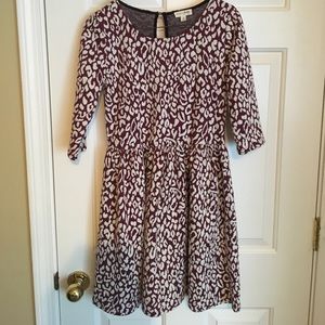 Maroon Babydoll Dress