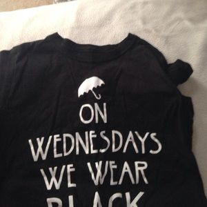 On Wednesday we wear black Ahs shirt