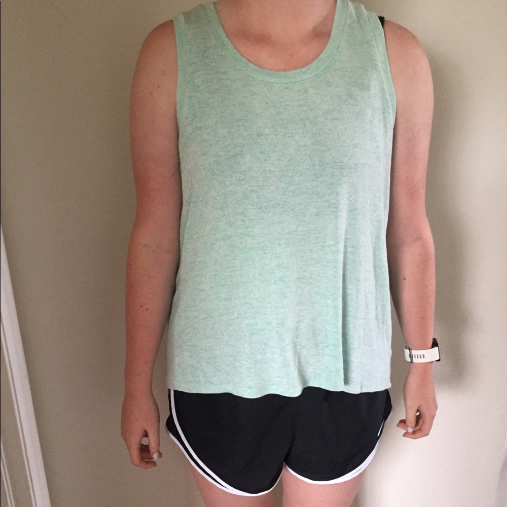 Ba Bel mint green backless tank top