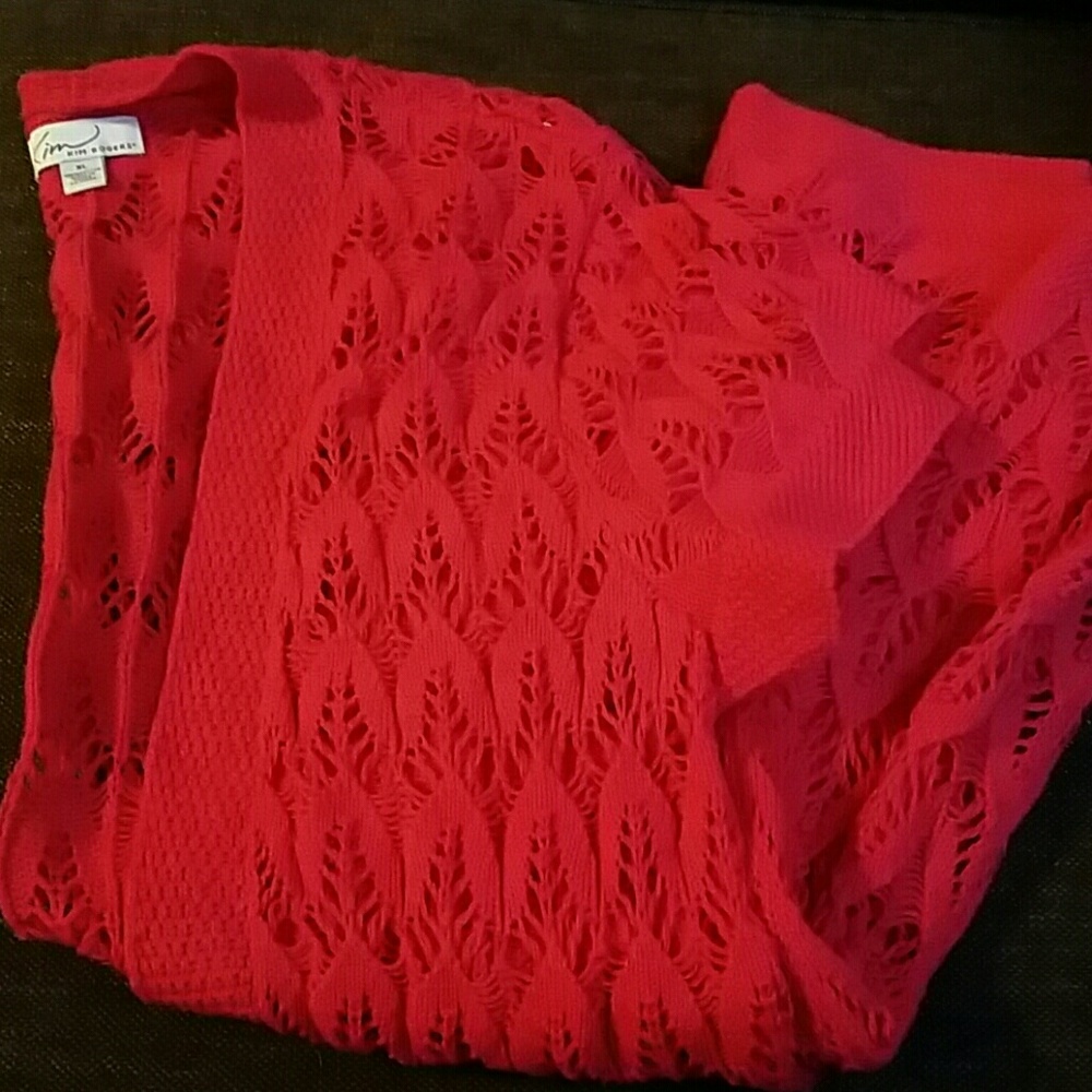 Kim Rogers hot pink cardigan XL