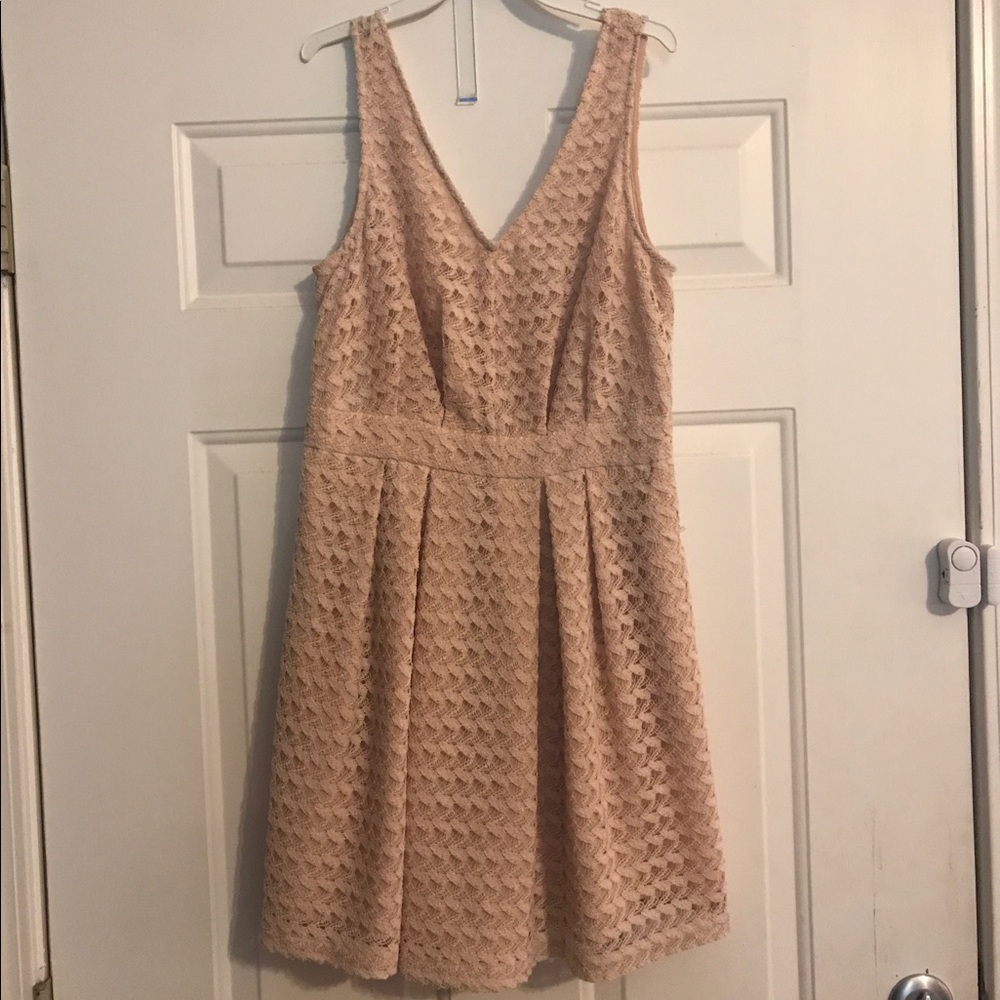 Cream Lace BCBG Dress