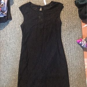 Black lace dress