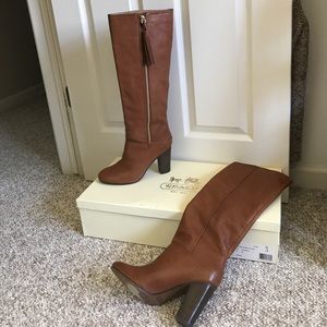 Coach leather Therese leather boot