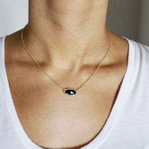 Kendra Scott Black Pendant Necklace