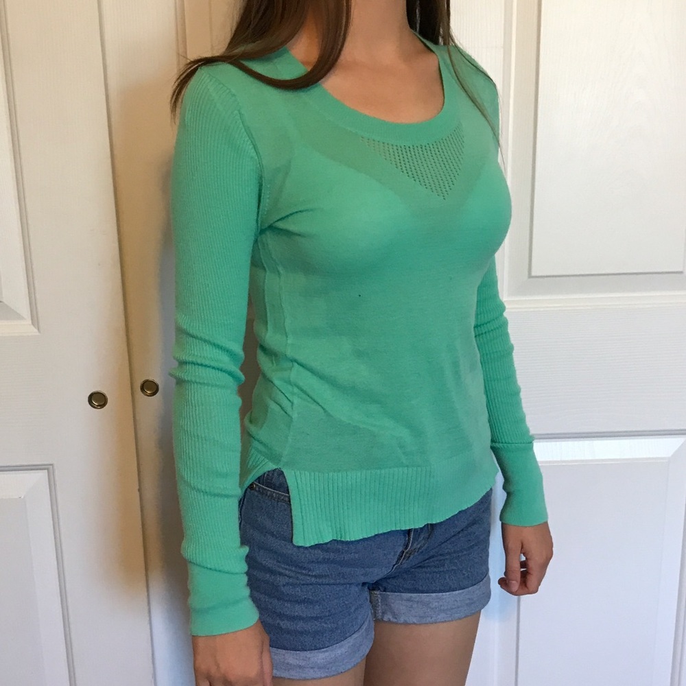 Mint green thin sweater