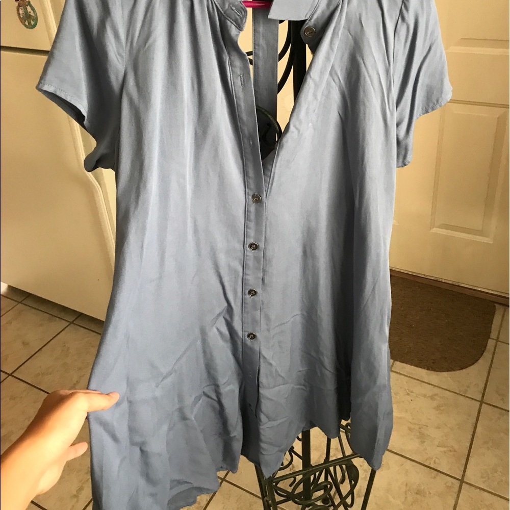 Blue TOBI skater dress