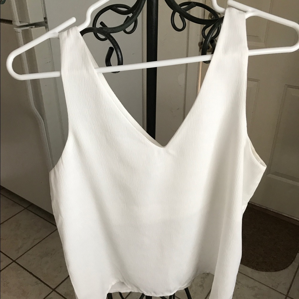 White tank top