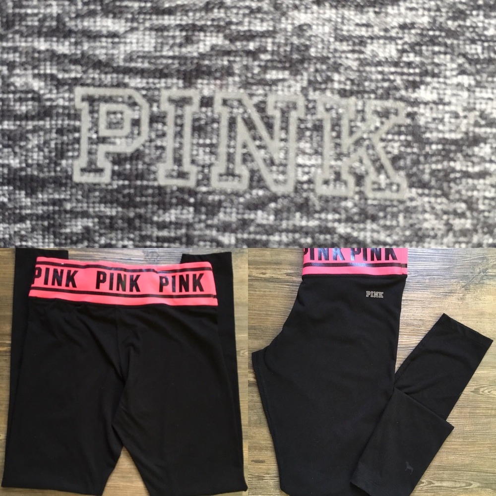 PINK Reversible Ultimate Leggings w/pocket