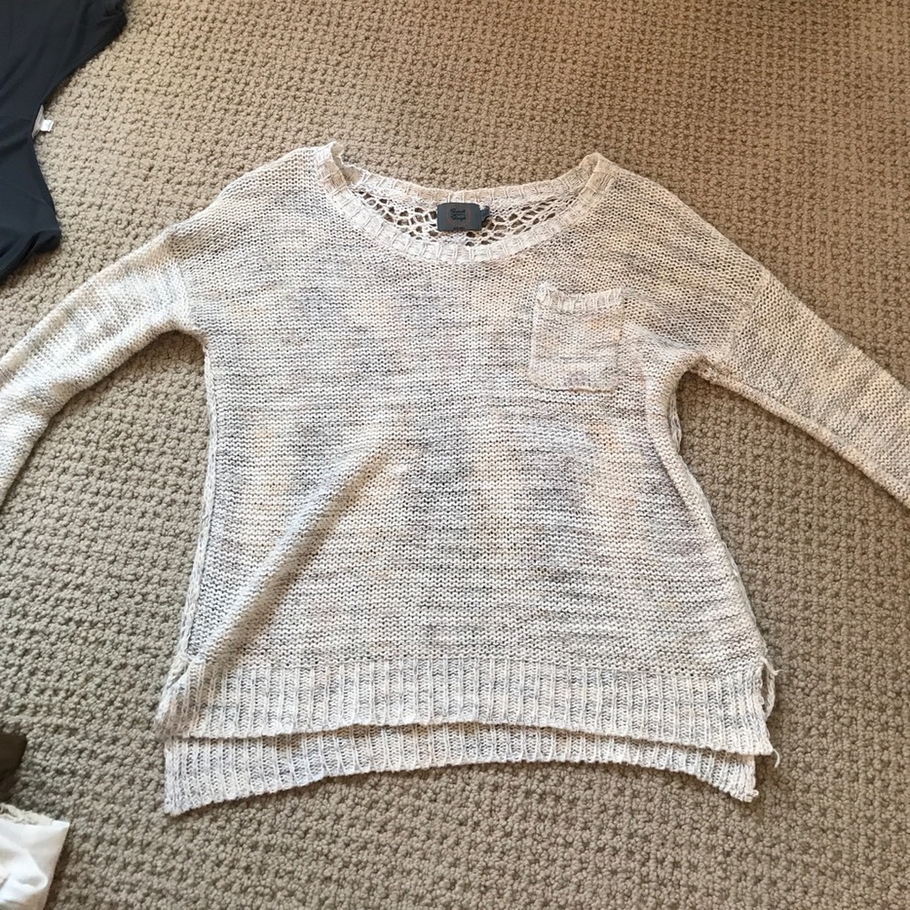 sweater with cool back