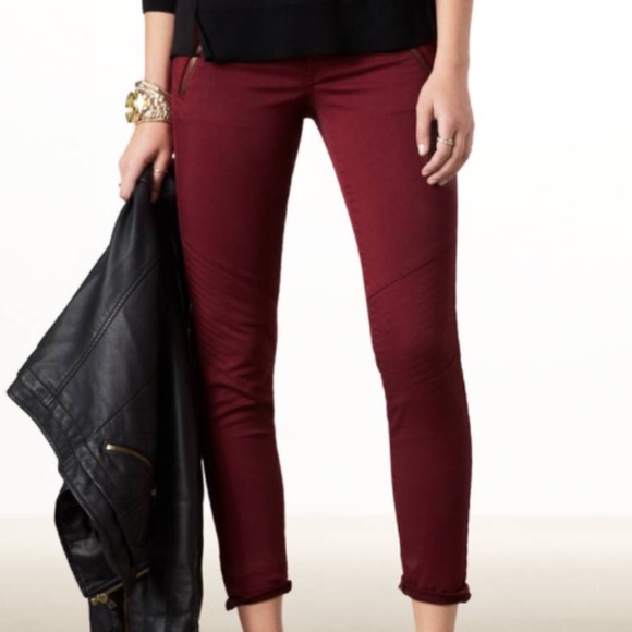 american eagle burgundy pants