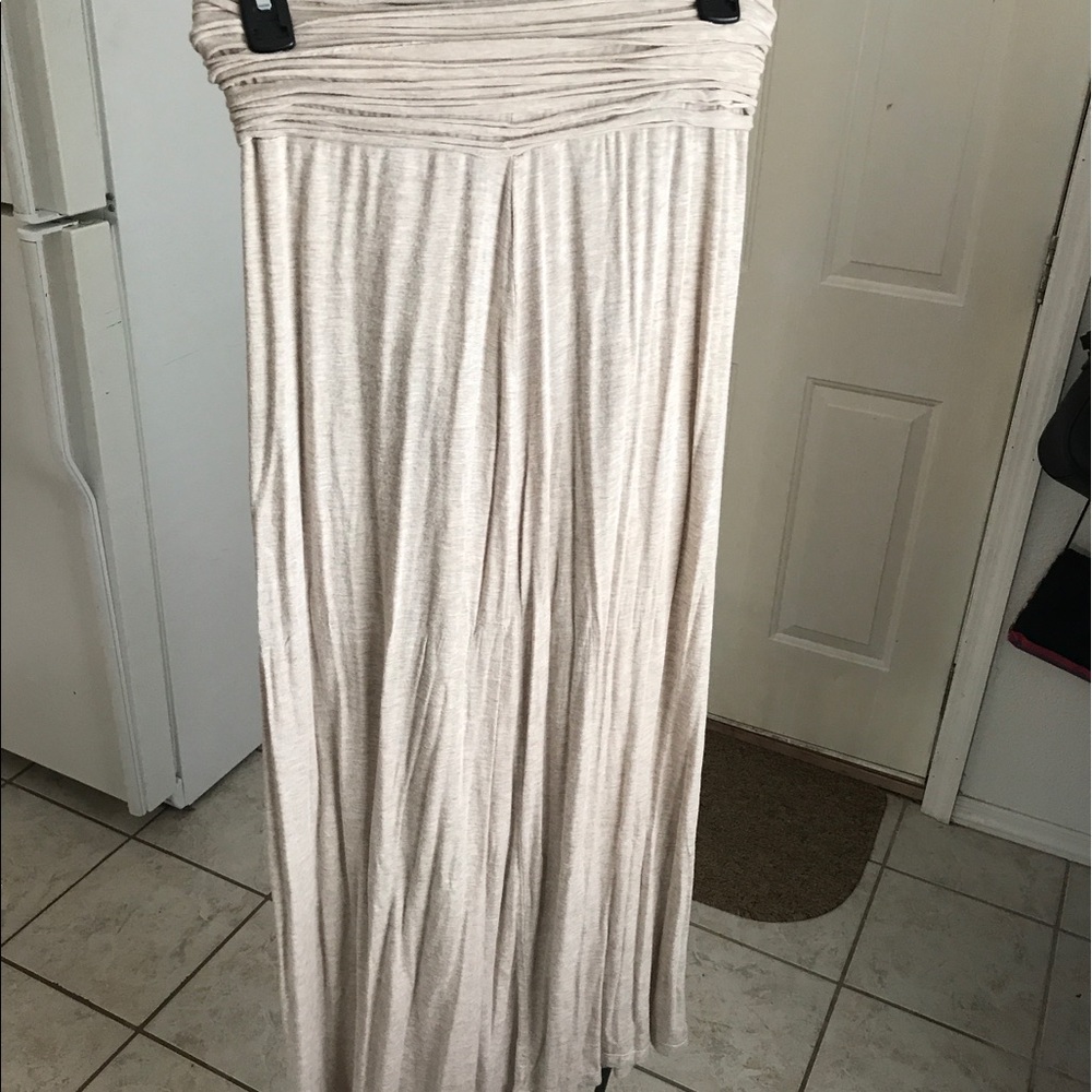 Tan maxi skirt!