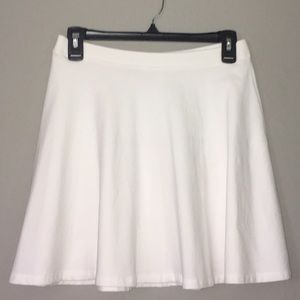 White skater skirt