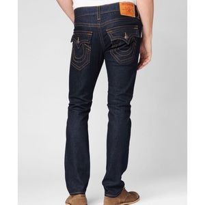 True Religion Men's Zach Slim Fit Jeans Size 33