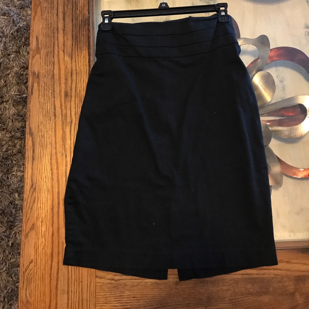 Black Pencil Skirt with Slit in the Back!