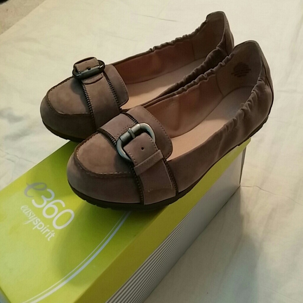 Easy Spirit Taupe Ballet e360 soft flats shoes 6.5
