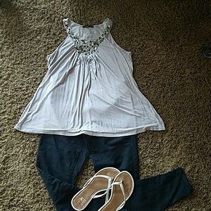 Sequin tank top