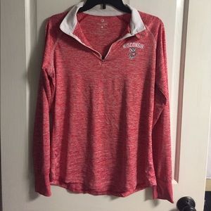 Wisconsin badger 1/4 zip