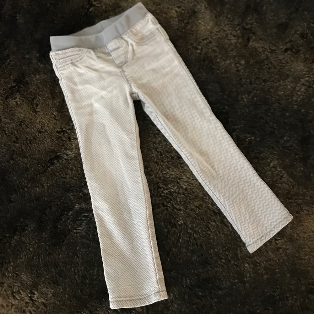 Cherokee Girls Gray Chevron Jeggings - 3T