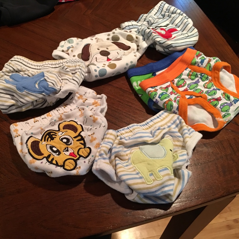 Toddler training underwear, two pair underwear