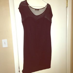 Forever 21 plus - form fitting dress w/mesh detail