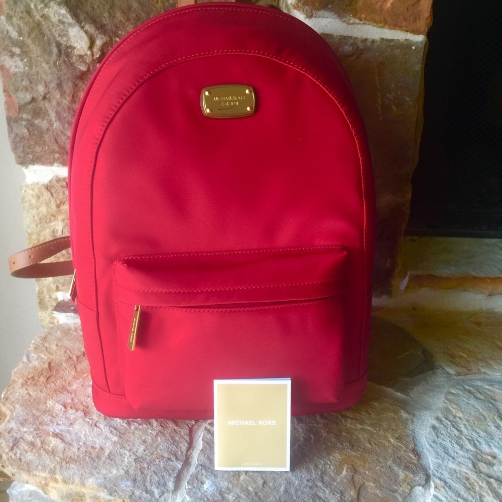 ❌SOLD❌NWT Michael Kors Red Jet Set Backpack