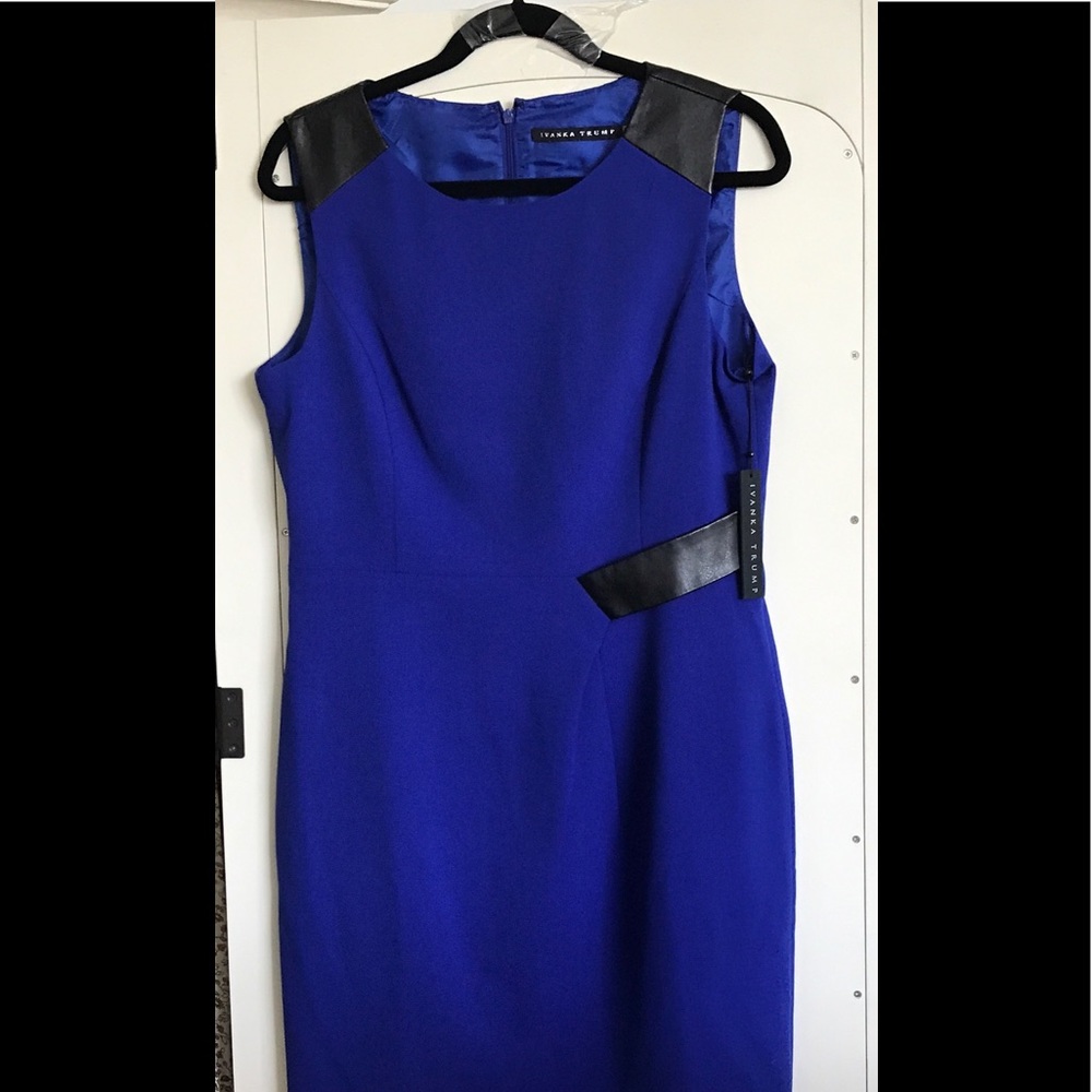 Bright Blue Ivanka Trump Sheath dress