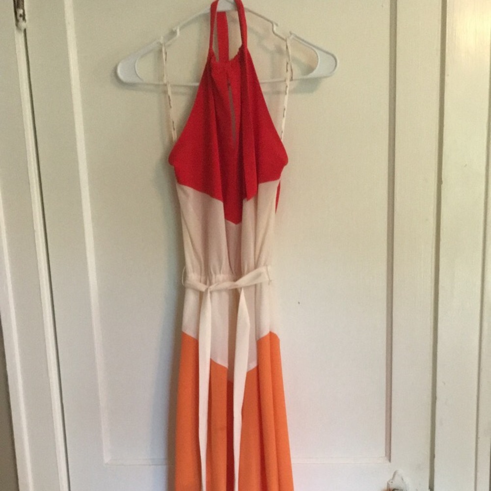 Halter top maxi dress