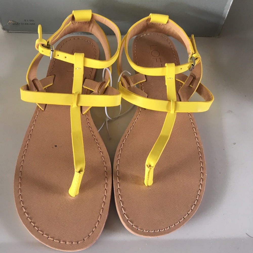 Loft yellow sandals size 6