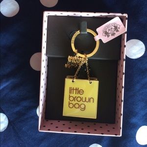 Juicy Couture "little brown bag" key chain