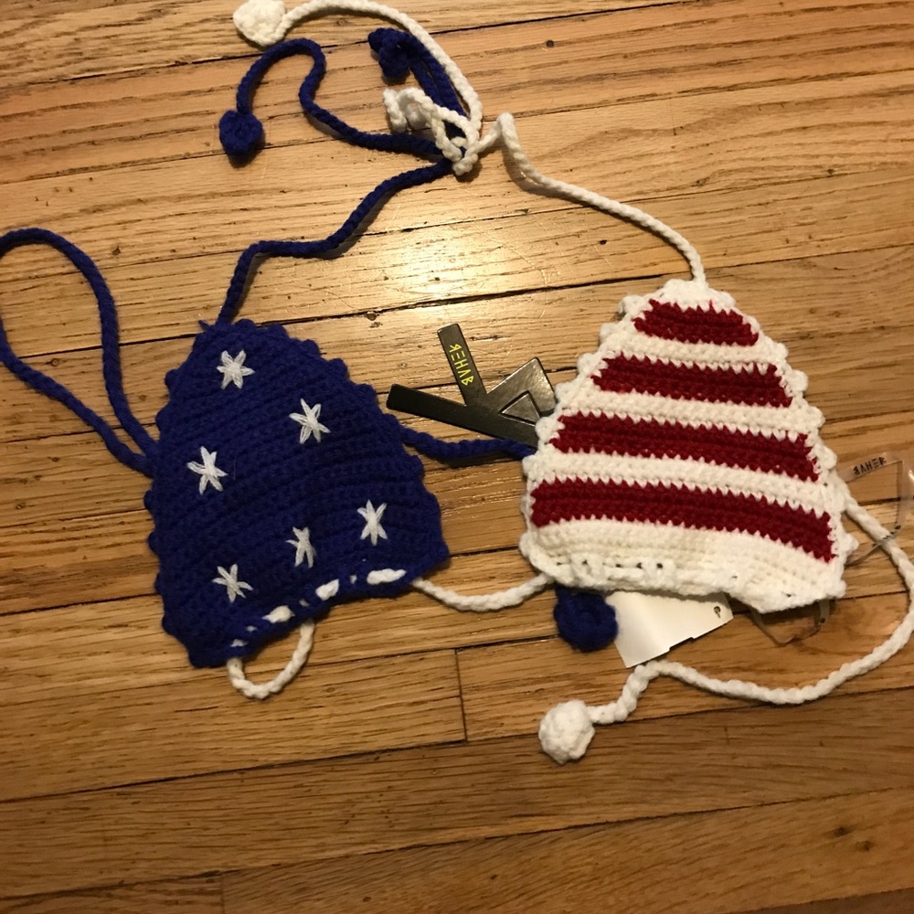 Rehab American Flag Crotchet Bikini Top/Bralette