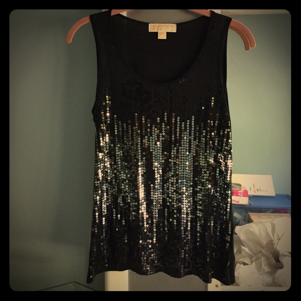 MK black/silver tank top