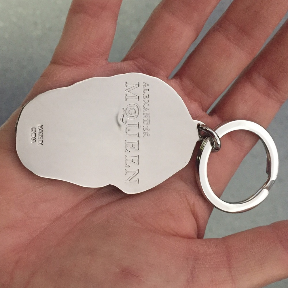 Alexander McQueen Skull Key Chain Ring FOB - Picture 2 of 2