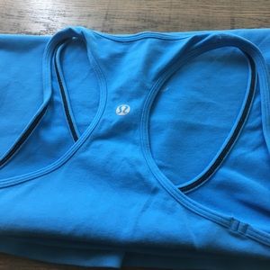 Blue lululemon  cool racerback tank.